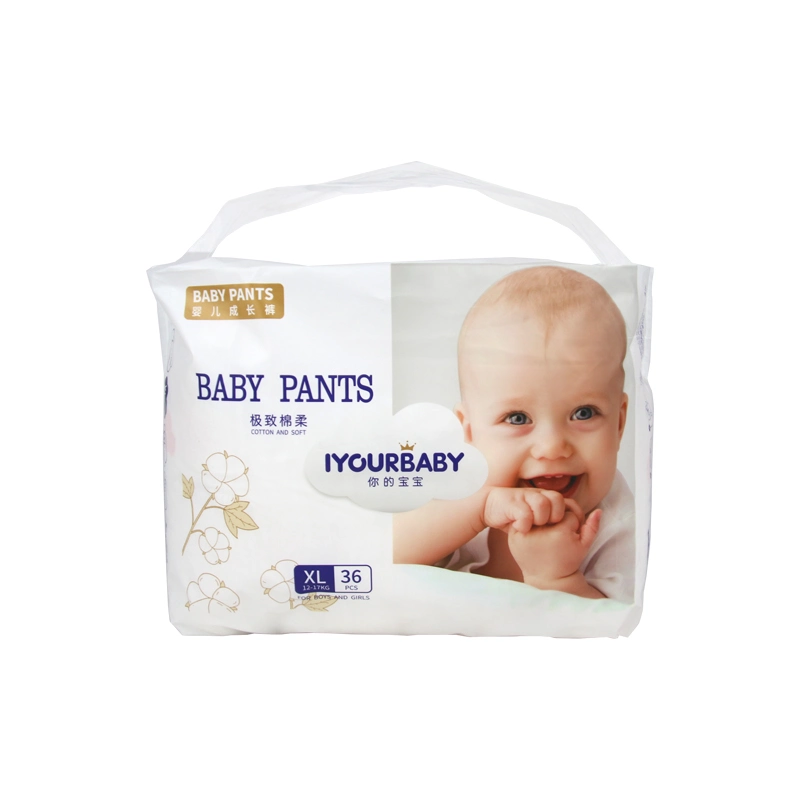 Venta caliente transpirable avanzada seguridad pañales desechables para bebés
