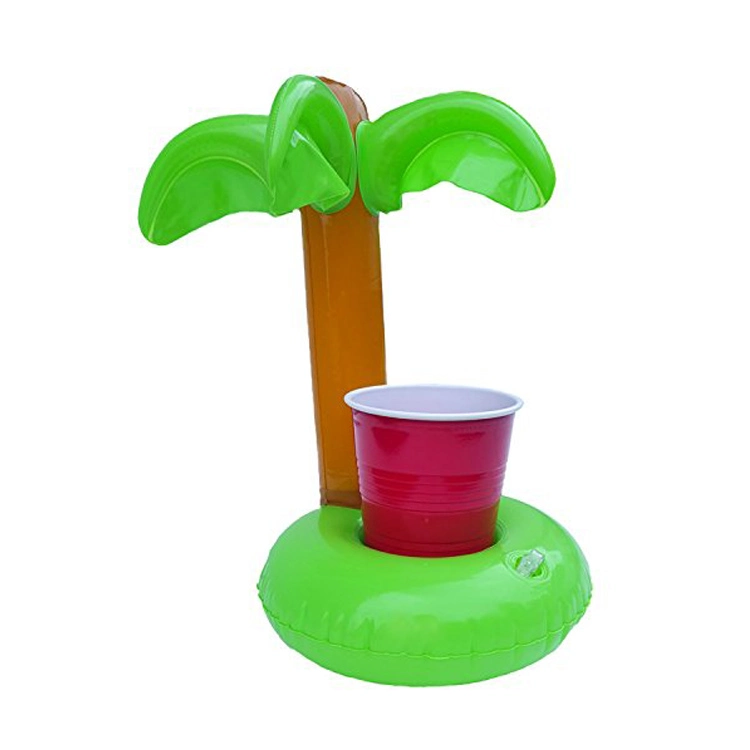 Pool or Beach Personalized Inflatable Palm Tree Drink Holders