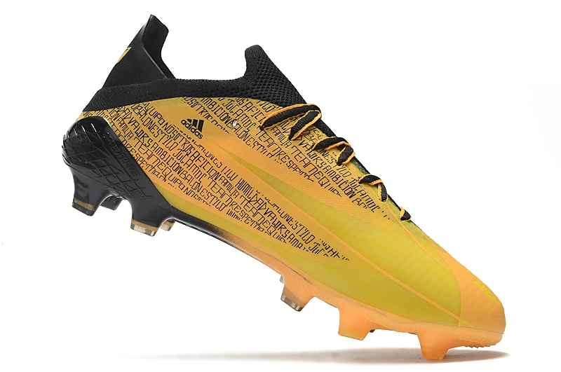 Botas de fútbol Speedflow Messi 1 fg de oro Solar hombres Zapatos de fútbol Deportes