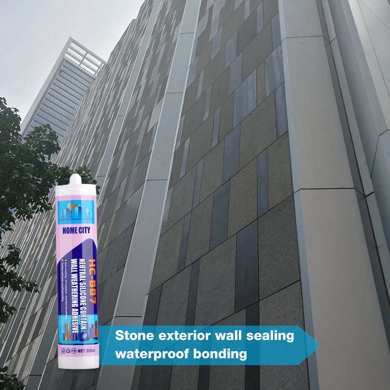 Metal, Stone, Wood, Glass, Aluminum Alloy Plate, Exterior Wall Sealant, Building Adhesive, Neutral Silicone Adhesive, Non-Polluting, Non-Corrosive, Waterproof