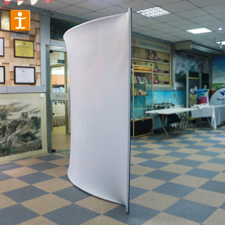 Custom Curved Aluminium Pop up Display for Fabrics