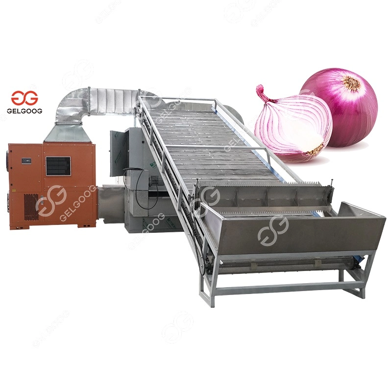 Continuous Red Chilli Drying Machine Oven Belt Dryer Onion Continuous Tunnel Food Dehydrator