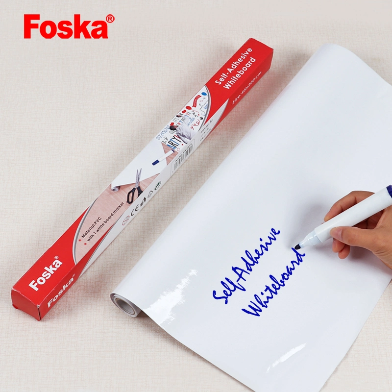 Foska 2m PVC Self-Adhesive Whiteboard