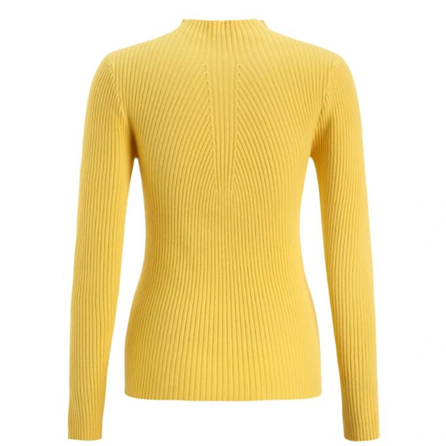 Fashion Soft Turtleneck Womens Knitting Ribbde Pullover Sweater