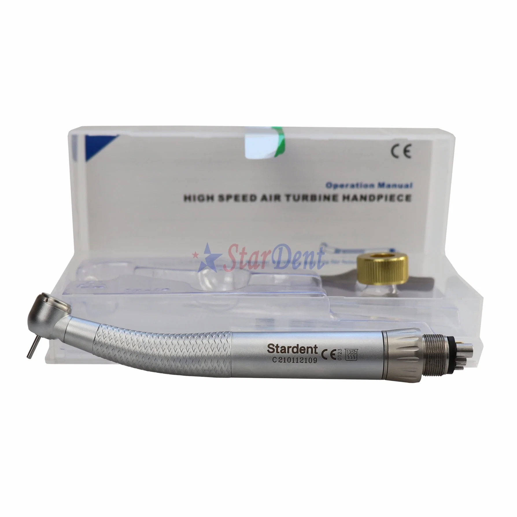 New Type Dental Turbine Instrument 6 Hole Fiber Optical Handpiece with Quick Coupling Connector