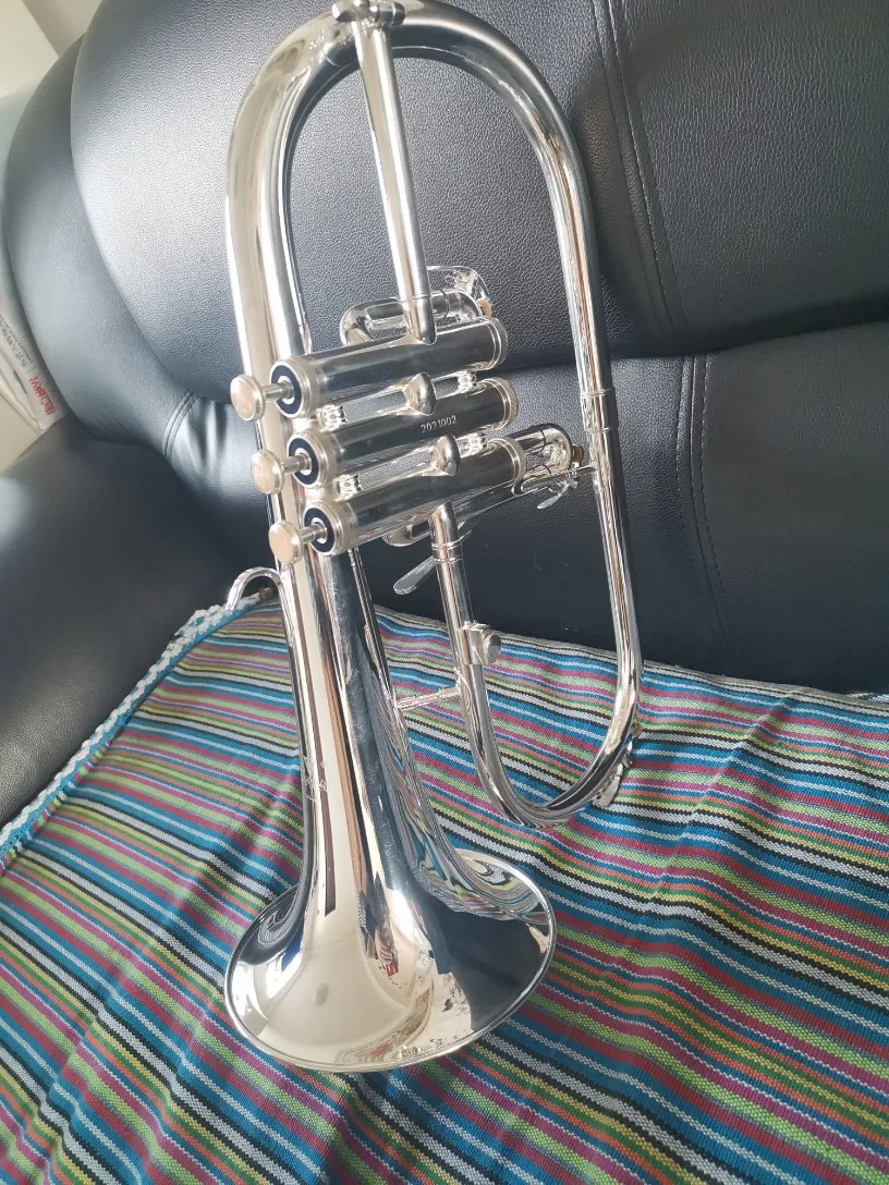 Good Flugel Horn Hand Made Silver Plated