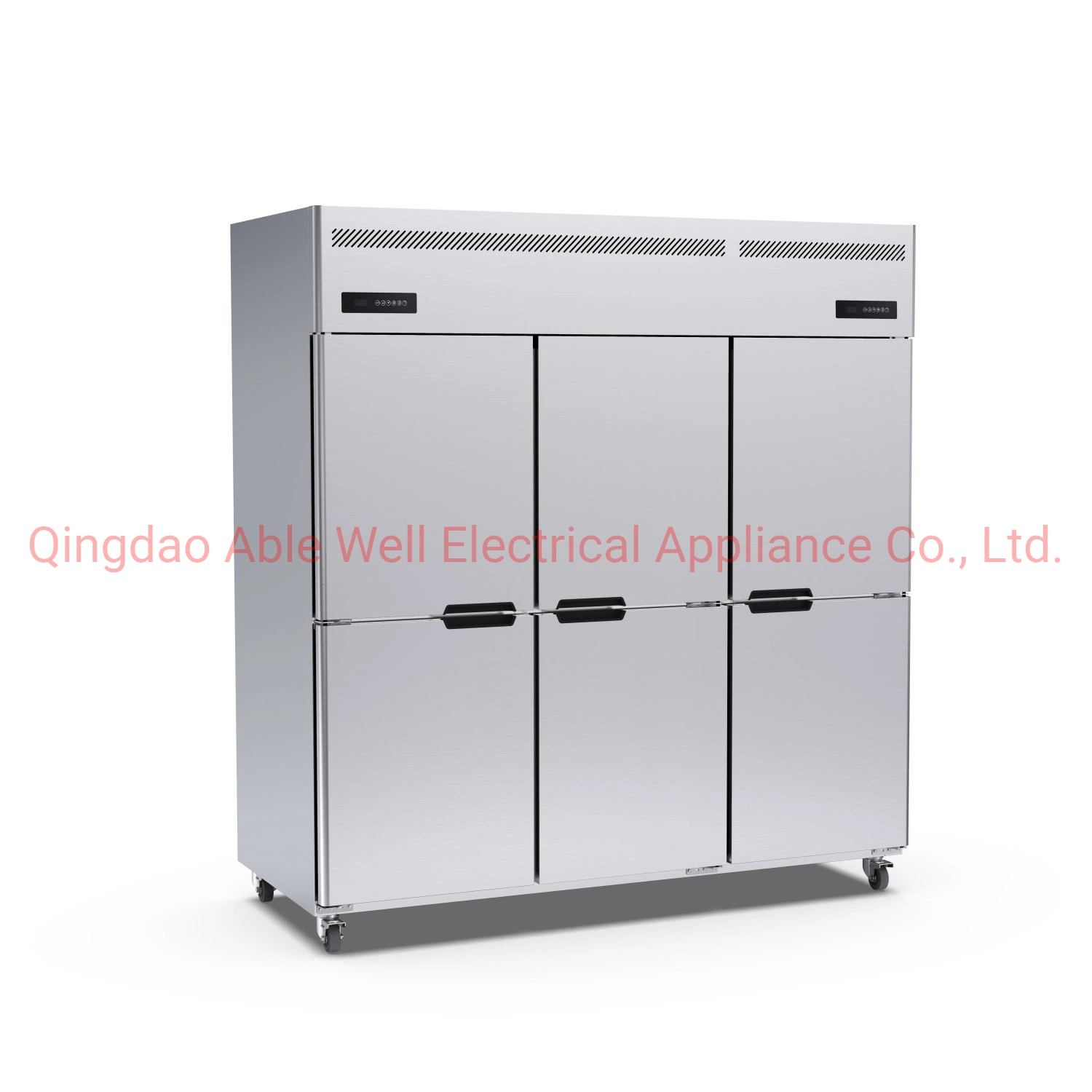 2023 New Design Fan Deep Cooling Stainless Steel Kitchen Hotel Worktable Refrigerator Freezer