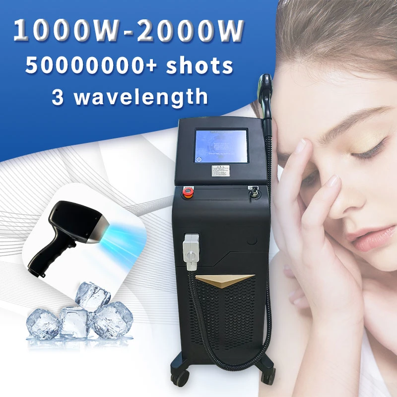 Beauty Machine Skin Whitening Machine Women Painless Permanent 755 1064 808nm Diode Laser Hair Removal Machine