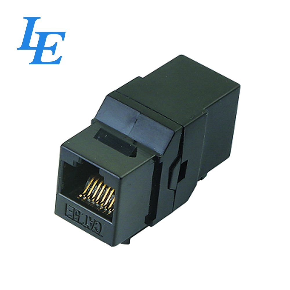 Black High quality/High cost performance CAT6 UTP Inline Coupler Network Keystone Jack