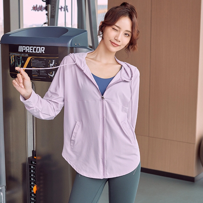 Sportswear Sports Wear Textile Yoga Wear Gym Wear Clothing Clothes Hoodie Jacket Sweater for Ladies Spring Autumn Wholesale/Supplier