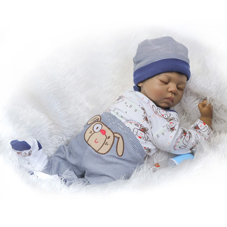 22'' 55cm Boneca Reborn Vinyl Reborn Baby Doll Full Body Silicone Bebe Alive Girl Gifts