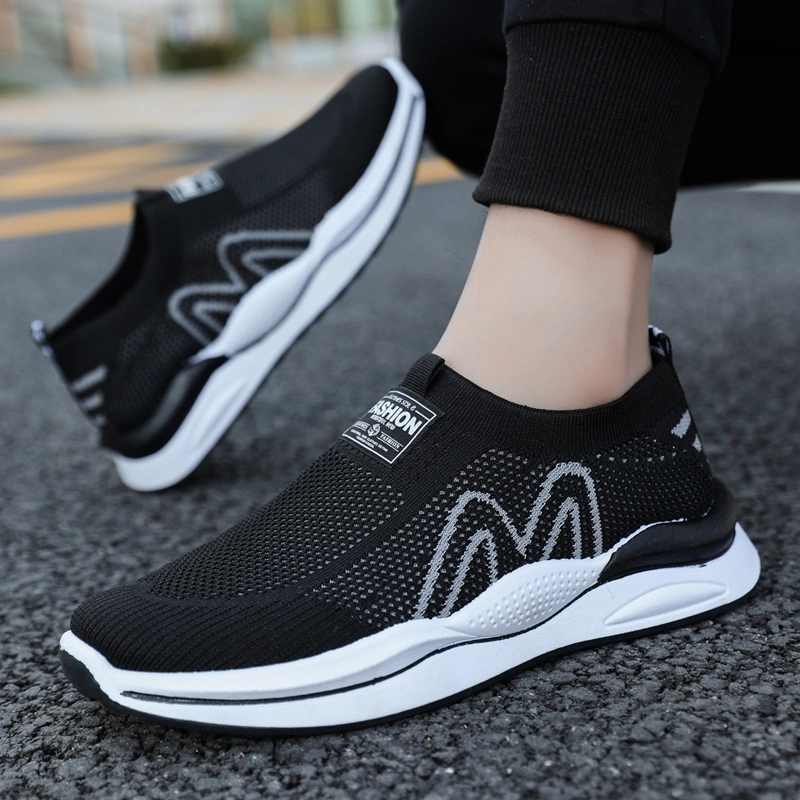 China Heydima Schuhe Lieferant atmungsaktive Slip auf Walking Sneaker Männer Mode Freizeitschuhe Personalisieren Logo Bestellen Run Zapatillas für Mann