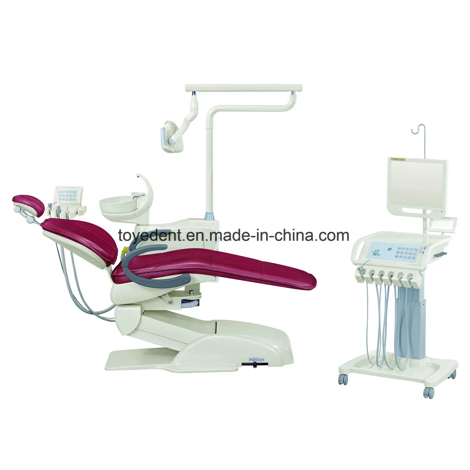Prix de gros Meilleure vente Unité dentaire Chaise Luxe Clinique Produit dentaire Chaise d'équipement