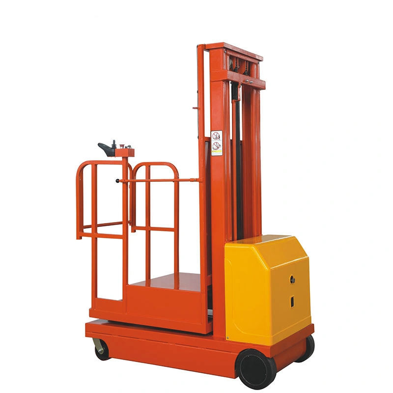 Manual Single Mast Electric Working Lift for Cargo Handling Cost Efficient Stocker Lift Helps Enhance Work Efficiency