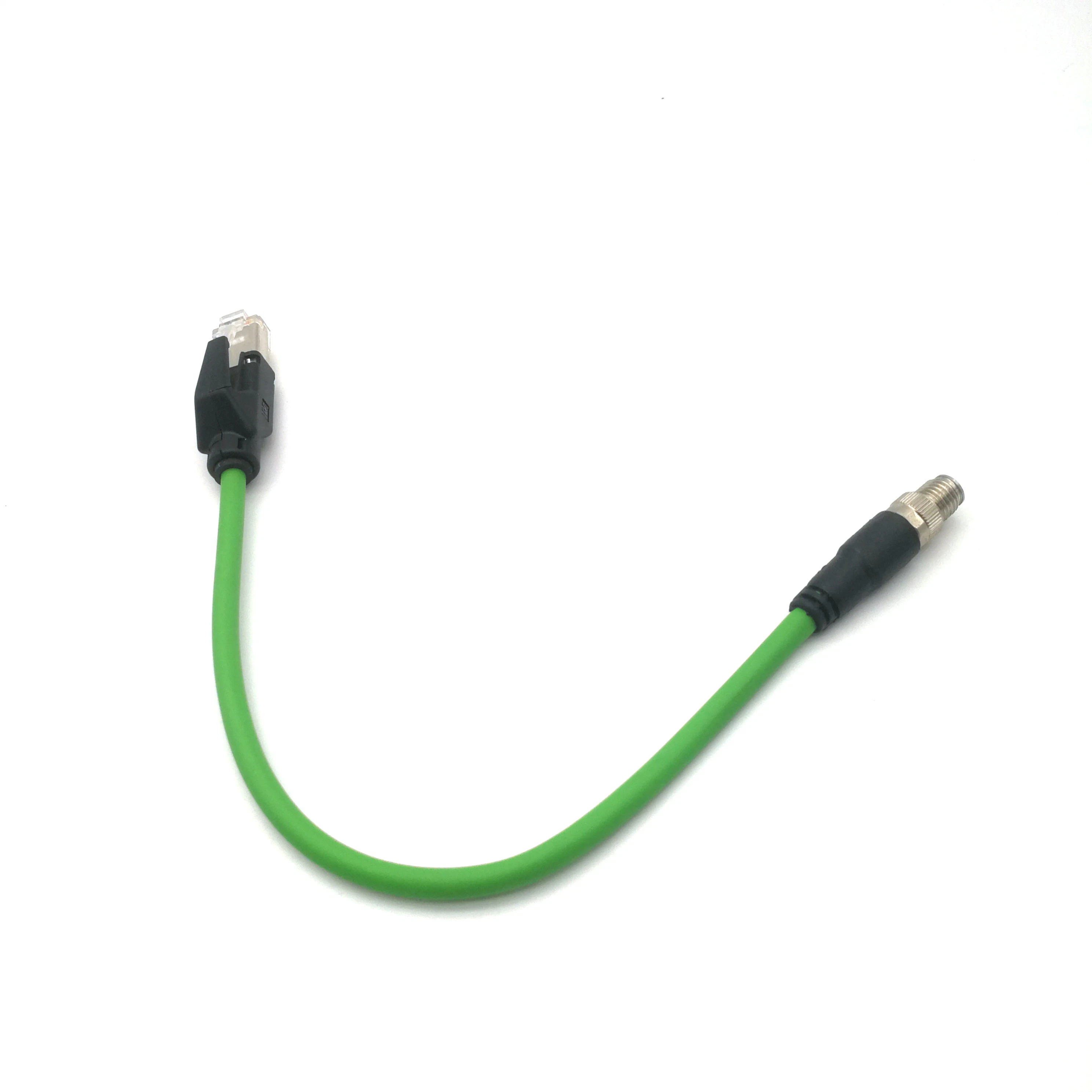 Profinet Cat. 5e M8 RJ45 Connection Cable with Shielding for Ethernet Ethercat