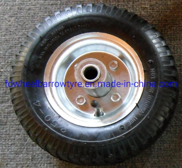 High quality/High cost performance  2.50-4 Not Flated Rubber Wheel for Tool Carts, Gardending Carts