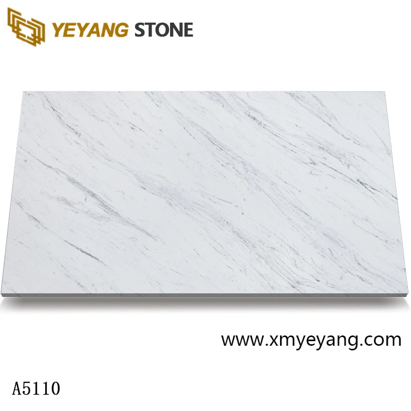 Wholesale/Supplier White Quartz Countertops for Hotel/Commercial/Bar Worktop/Tabletop/Countertop Manufacturer