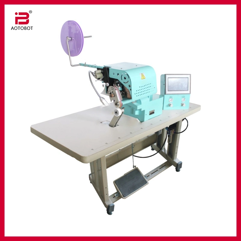 Roller Style Edge Fold-Over Seamless Hemming Strip Machine for Sports Wear