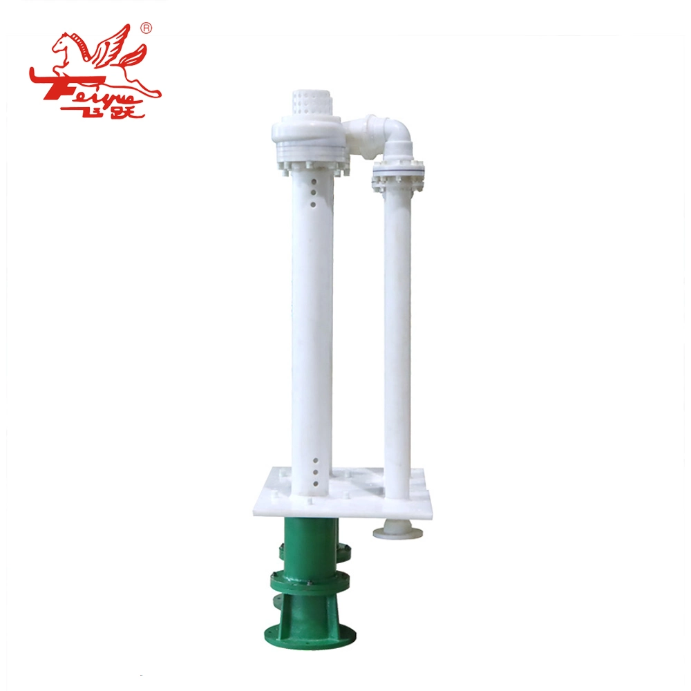 Fys Vertical Submerged Pump Engineering Anti-Corrosion Liquid Sewage Fluorine Plastic Pump