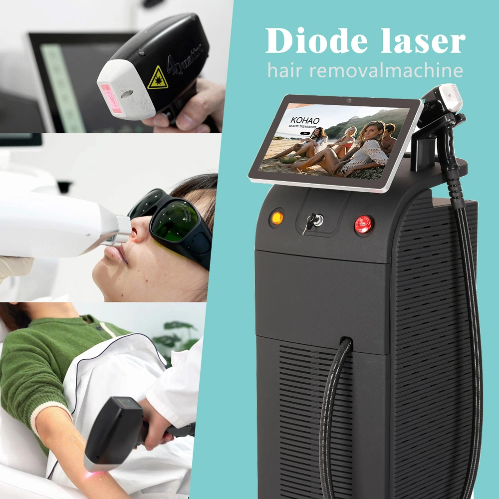 60% Discount! Diode Laser Ice Titanium Platinum/755 1064 808nm Diode laser Hair Removal Salon Beauty Equipment