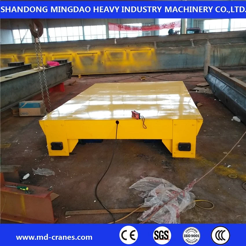 Metal Industry Using Electric Railway Coil Transfer Trolley with V-Deck