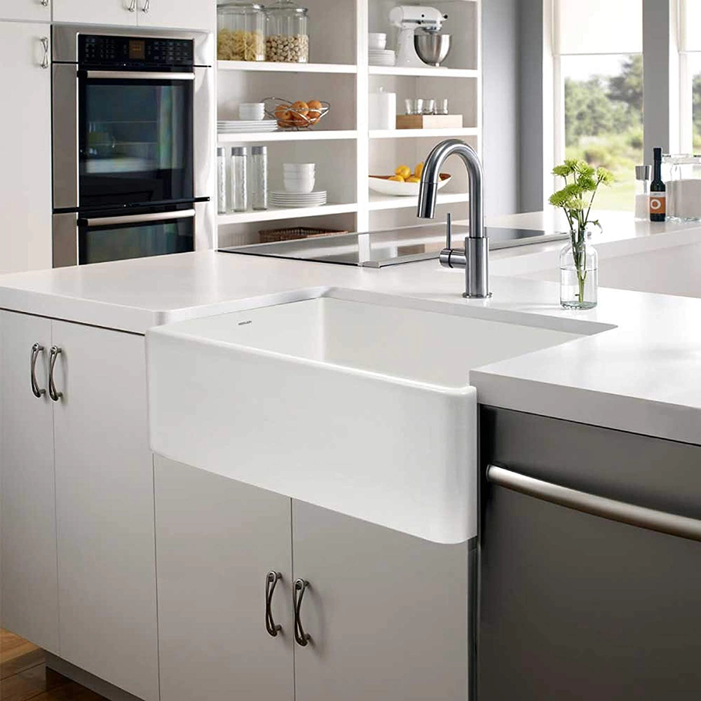 A Europa a arte de qualidade superior padrão Lavatório Quinta Grande pia de cozinha de Cerâmica Sanitária