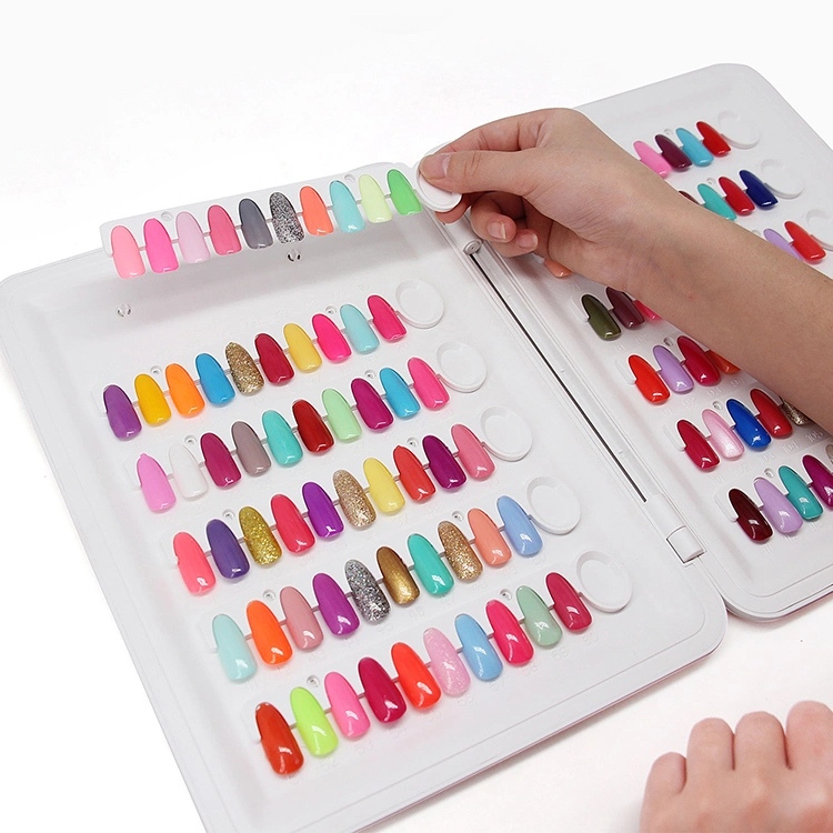 120 Colors Sample Nail Color Chart Display Book Nail Polish Display Book