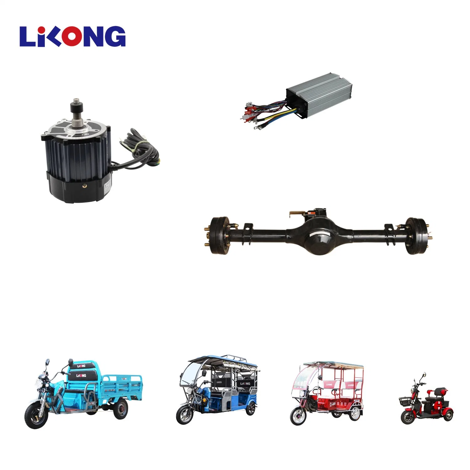 China Factory Electric Rickshaw Three Wheeler Motorcycle Tricycle Spare Parts