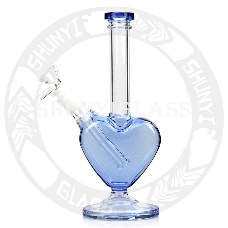 10 ′ ′ Love Heart Glass Water Pipe Valentine" S يوم [ريسكلر] [سبث] [ريغ] يدخّن [وتر بوipe] هبة