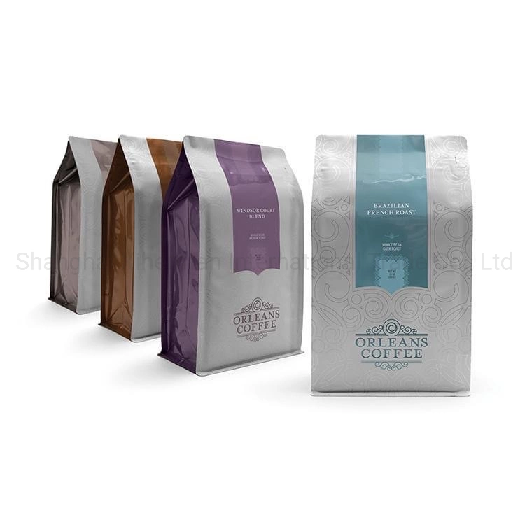 Three Layer Digital Printing Coffee Pouch Custom Logo Tea Snack Plastic Packaging Bag