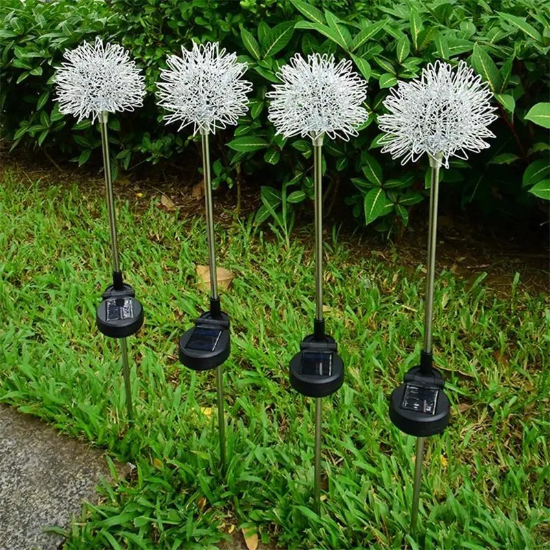 Outdoor Solar Pathway Light Waterproof 6/8/10 Heads LED Solar Garden Light Powered Swaying Firefly Lamp Starburst Solar Light