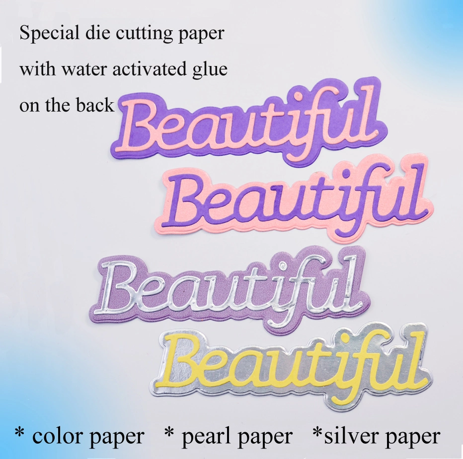 Beautiful Words Dies Metal Cutting Die for Gift Packing Card Making Scrapbook Photo Album