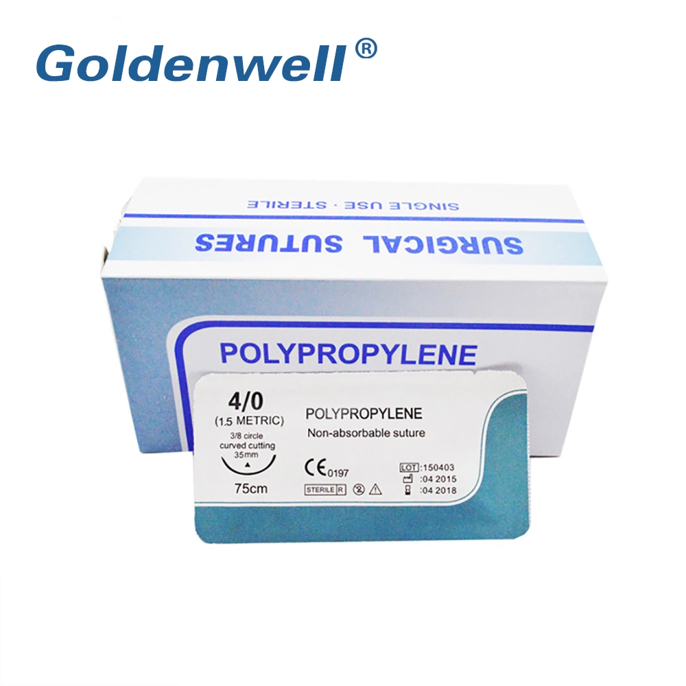 Pdo/PGA/Pgla Synthetic Absorbable Disposable Medical Suture with Needle