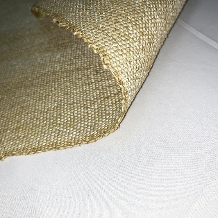 Texturized Glass Fabric 1.5mm Double Vermiculite Coated Fiberglass Fabric High quality/High cost performance  High Temperature Resistance Vermiculite Fiberglass Products