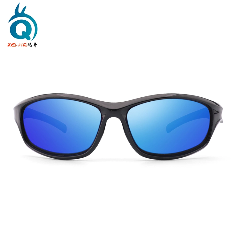 Retro Blue Mirror Unisex Small Face Sun Glasses for Men