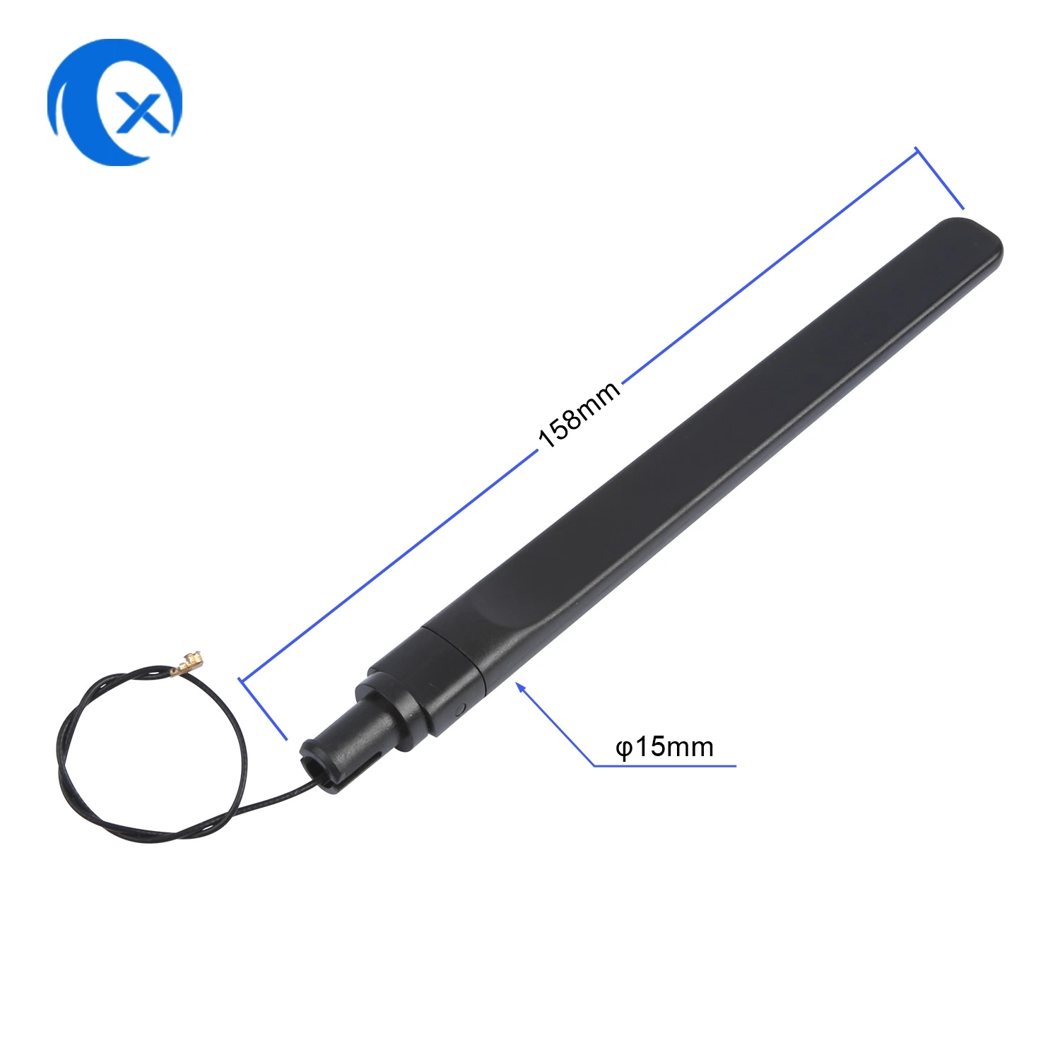 2.4G 5g GPS/GSM/WiFi/TV Rubber Paddle Antenna with Coaxial Cable