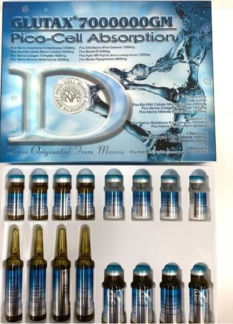 2023Italian IV Glutathion-Injektion Glutax 2000000 Glutax 750000 Glutax 70000 Aufhellung Aufhellung Cindella Luthionecell Absorption Injection Produkte