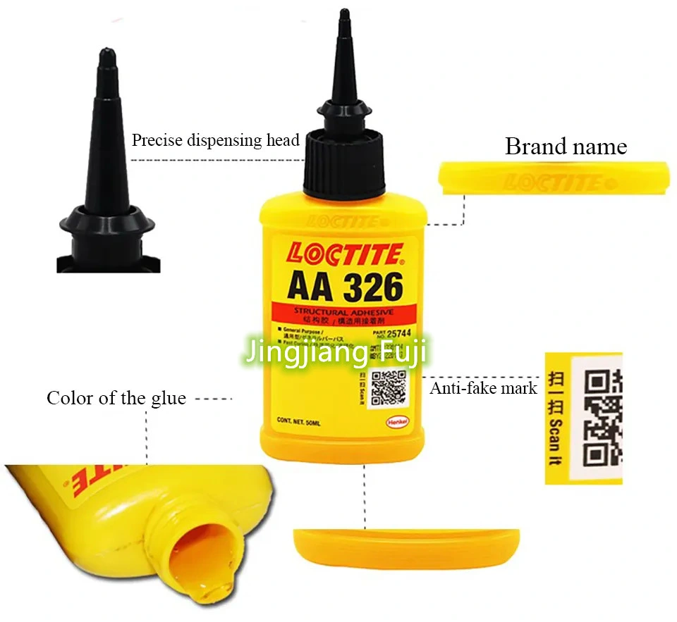 Loctites AA 326 Acrylic Structural Adhesive One Component Yellow Super Glue Magnetic Steel Adhesive for Magnet Metal Glass 326