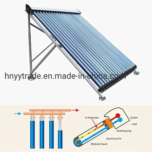 Copper Manifold Heat Pipe Solar Collector