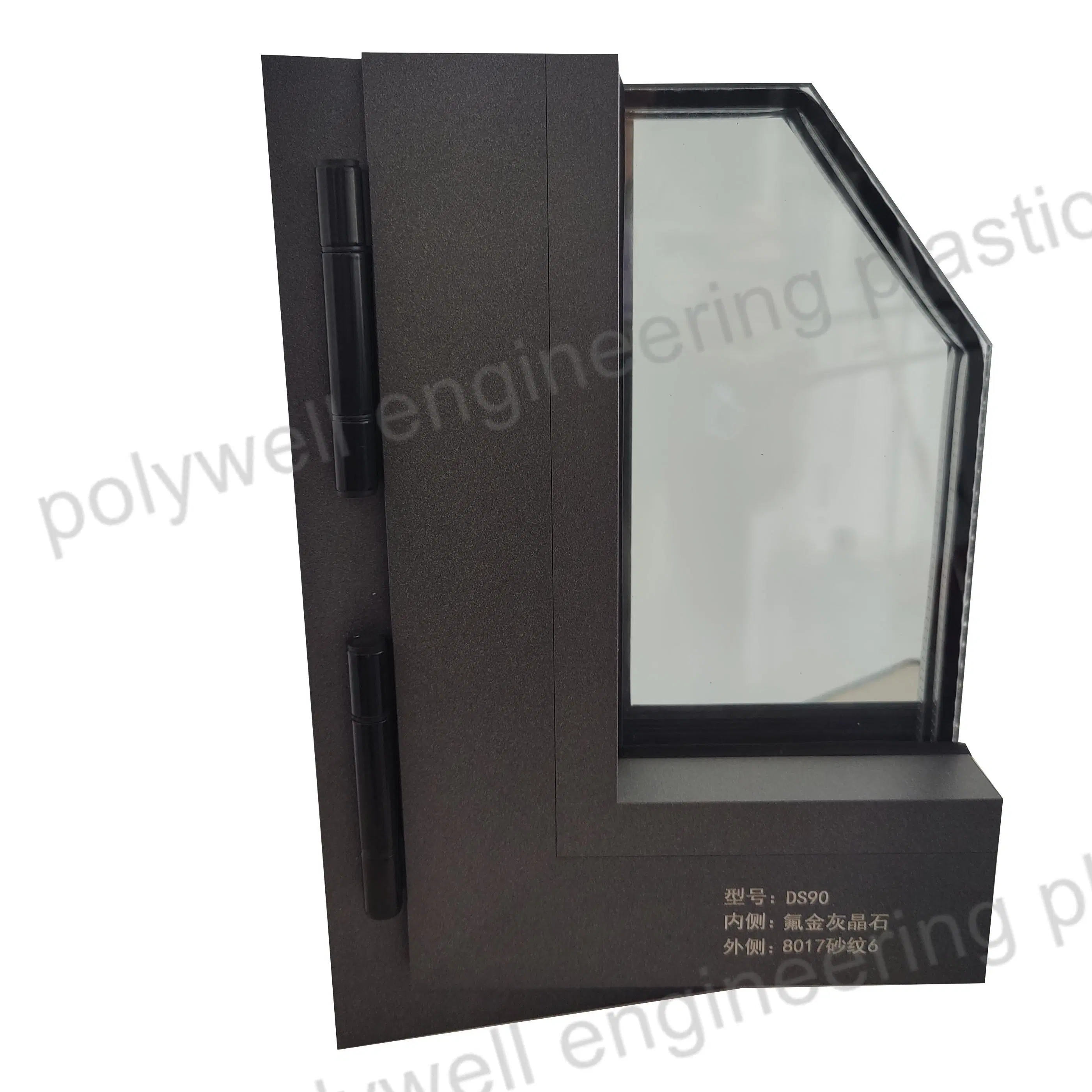 Factory Direct French 3 capas de vidrio templado sistema de aluminio deslizante Ventana para Business Building que admite la personalización