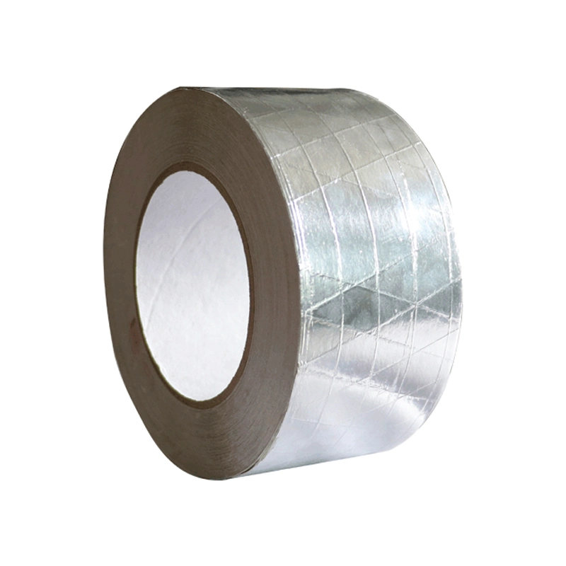 Reforzado con Fibra de disolvente de 3 vías Fsk HVAC cinta adhesiva de papel de aluminio