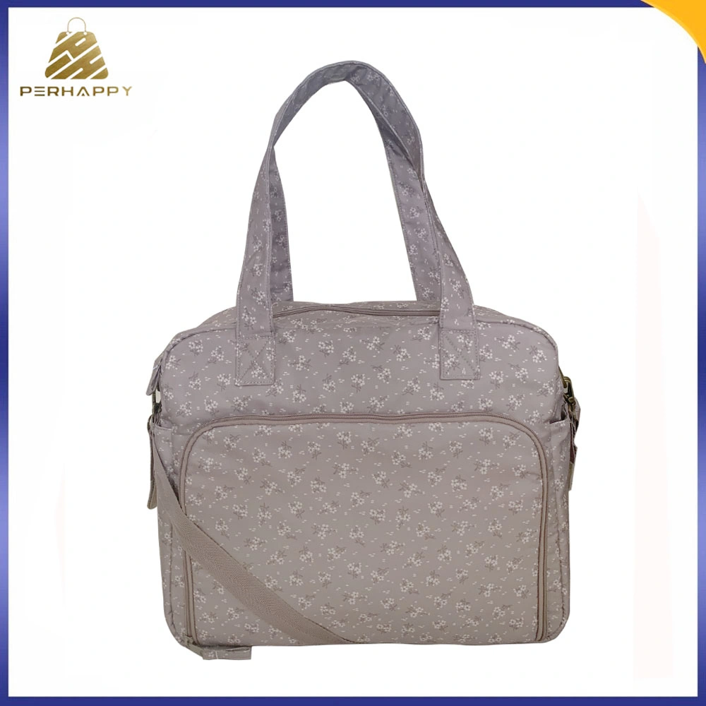 Hot Selling Fashion Nylon Travel Diaper Mummy Tote Bag Set