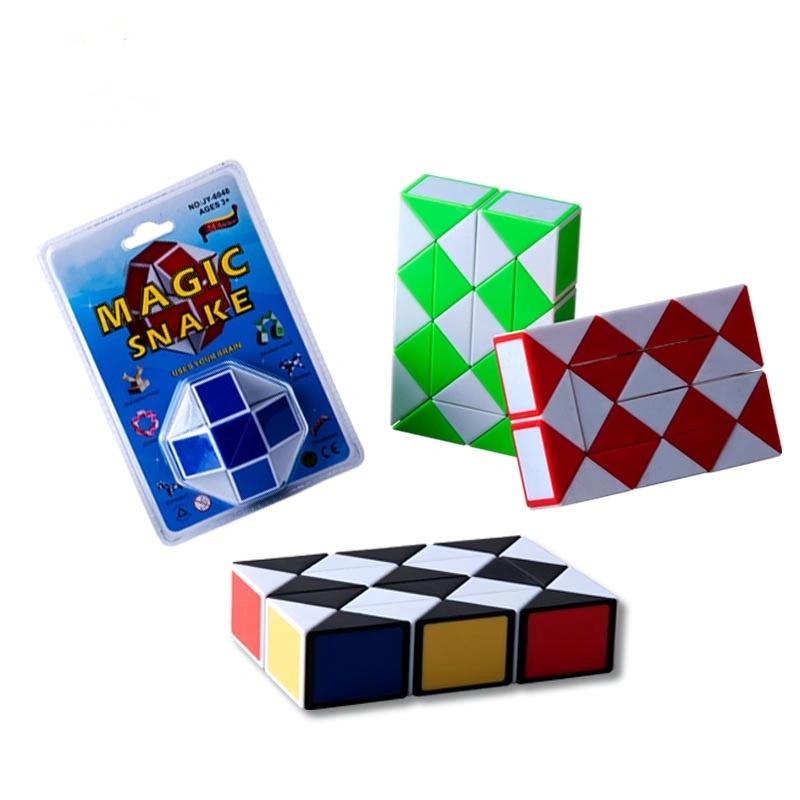 Puzzle 3D à motif Magic Snake Cube en plastique 24 pièces