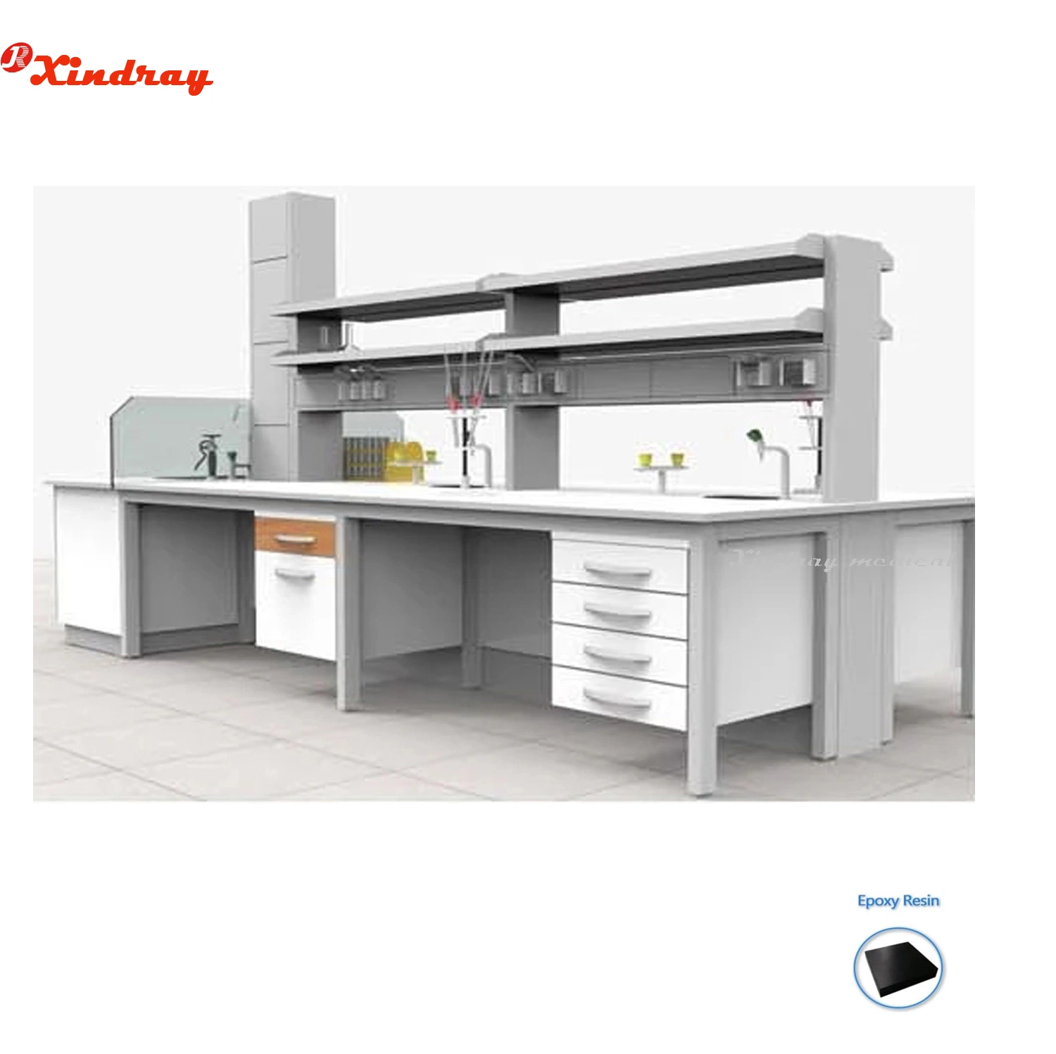 Professional Manufacturer Price Medical Hospital Products Chemical Wholesale/Supplier Bio Steel C-Fram Central Lab Bench Medical Hospital Furniture