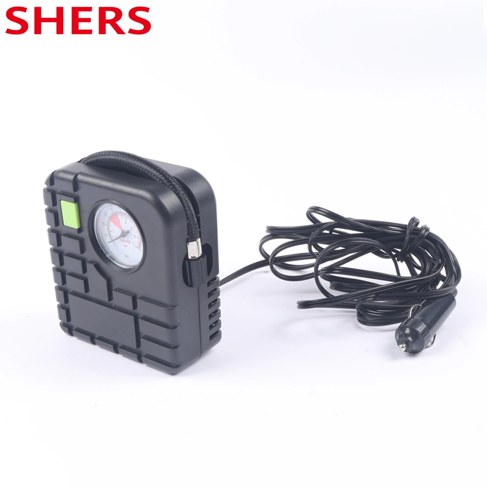 12V Portable Car Electric Pump Air Compressor/Tire Pump Inflator Tool for Car with LED Light