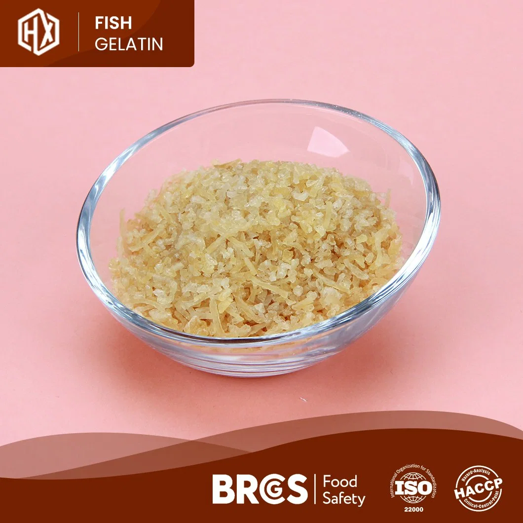 Haoxiang High-Quality Food Grade Fish Gelatin Powder Wholesale China Edible Grade Gelatin Soft Capsules Manufacturer Sample Available Cod Fish Skin Gelatin