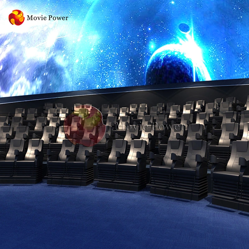 Theme Park 3D 4D 5D Dynamic Dome Theater Projector Electric Cinema Seat Equipment