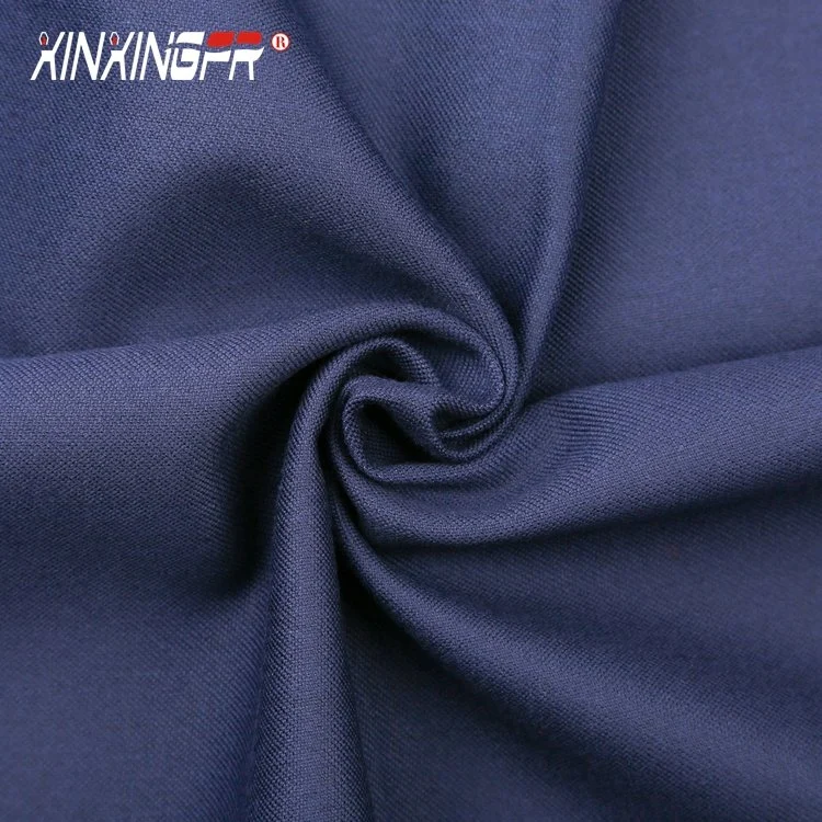 En11611 Certificate 310gram 100% Cotton Fire Proof Satin Textile Fabric for Safety Workwear