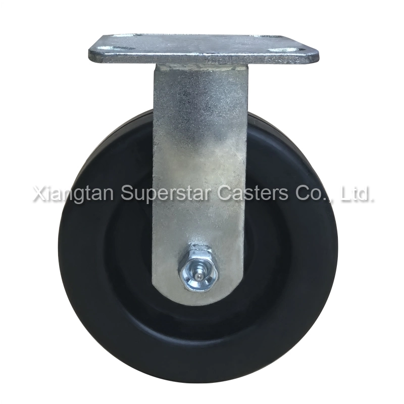 8 Inch Medium Heavy Duty Phenolic Resin Caster Wheel Without Brake (Fix Wheels, Ball bearing)