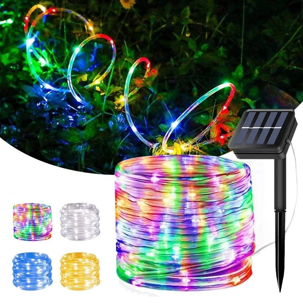 Christmas Remote Control 8 função Solar String Fairy LED Lights